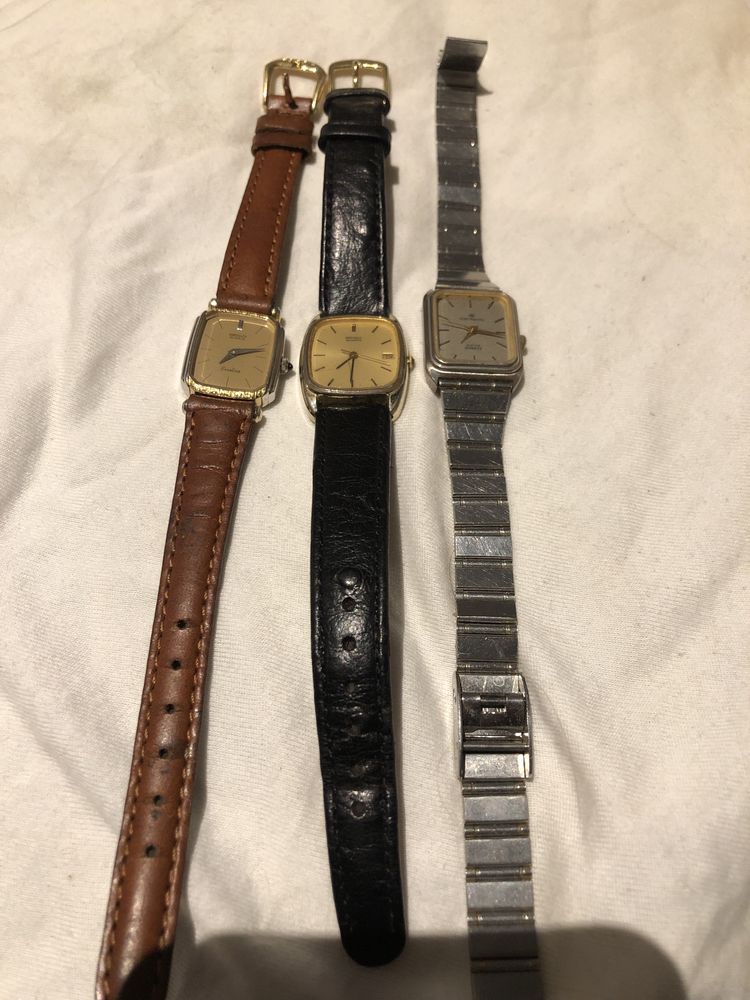 Lot 3 ceasuri seiko si continental dama