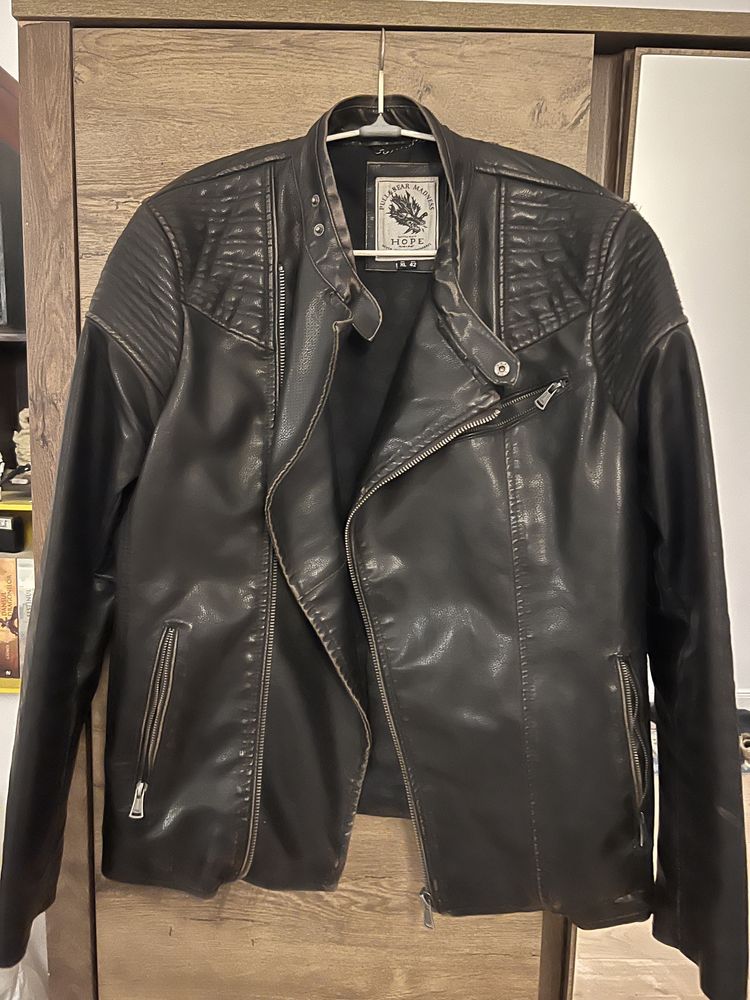 Geaca piele biker