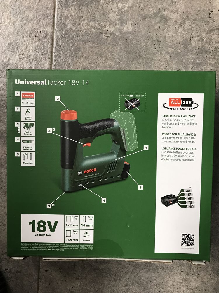 Capsator pe acumulator Bosch 18v