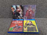 Spiderman , Cyberpunk 2077 Steelbook метална кутия PS4