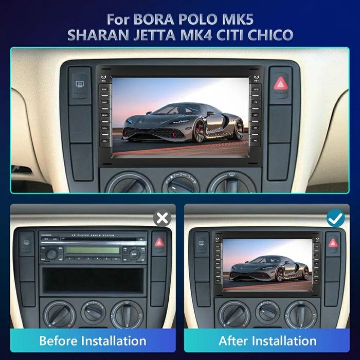 Navigatie Android dedicata VW Golf4, Passat B5, Sharan, Polo, Bora, T5