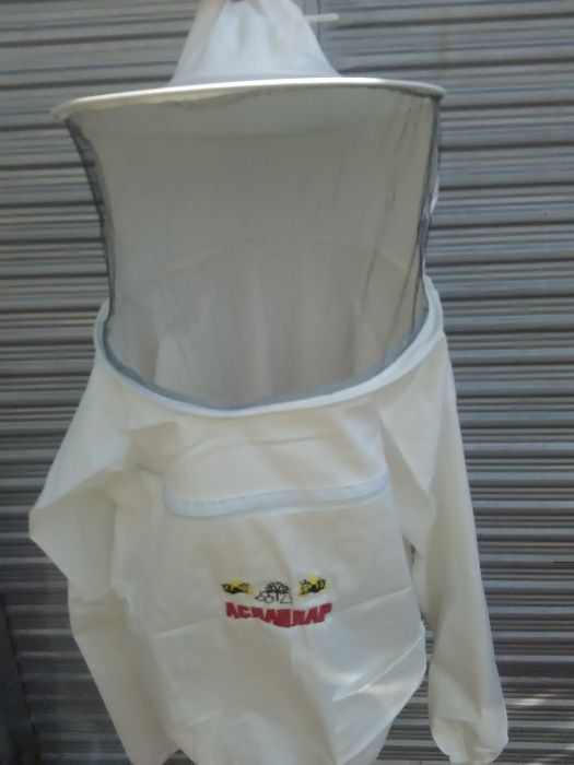 Пчеларски блузон детски плътен бял- пчеларско облекло