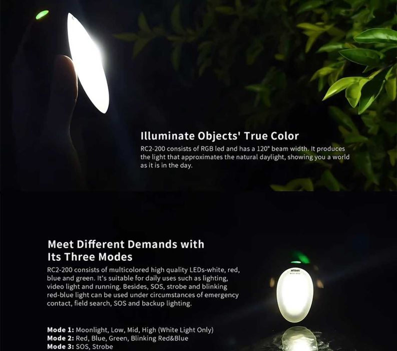 Чисто нов, запечатан фенер XTAR RC2 200.