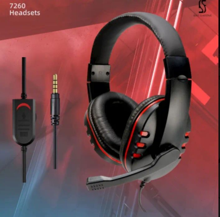 Căști Cu Fir 7260 Cu Microfon, Potrivite Pentru Jocuri, Divertisment,