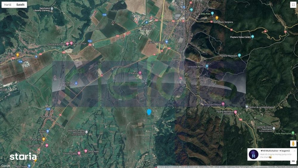 Vanzre-Teren  - Intravilan 650 Mp Deschidere 25 Mp Rasnov -Brasov