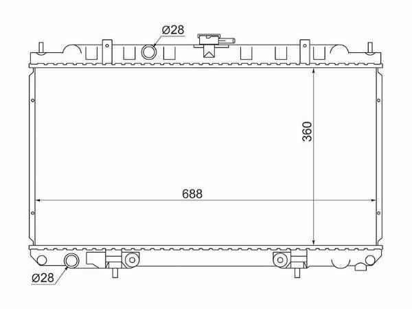 Радиатор Nissan Ad