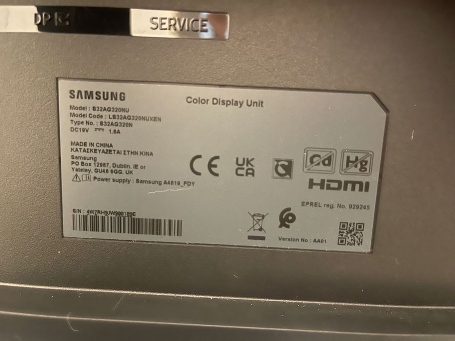 Monitor Samsung Odyssey de 32 de inch