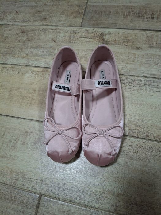 Балетки Miumiu розовые 39р