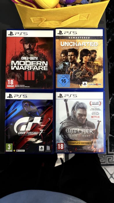 Игри за ps4 ps5 fifa witcher crash mortal uncharted modern warfare