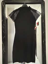 Черна плетена рокля
