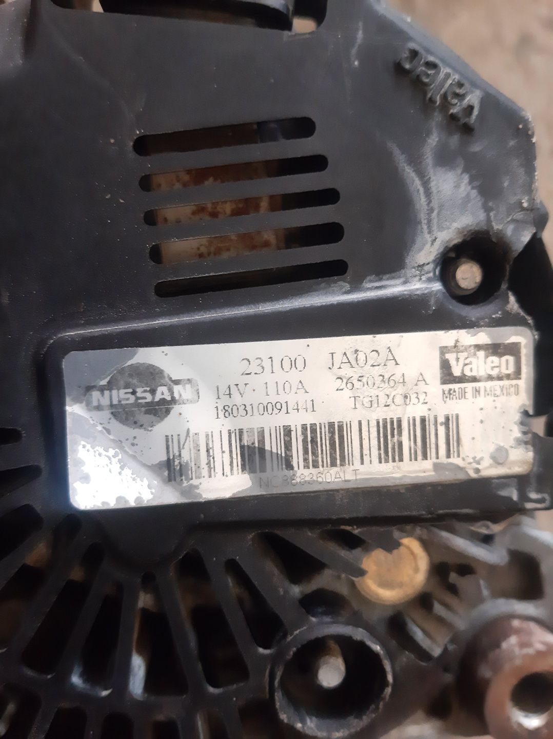 Alternator Nissan Qashqai j10 1.5 dci euro 2009