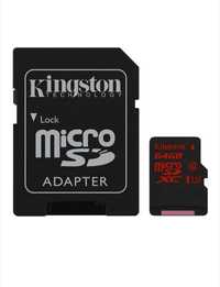 Card de memorie Kingston MicroSDXC, 64GB, Class 10, UHS-I U3