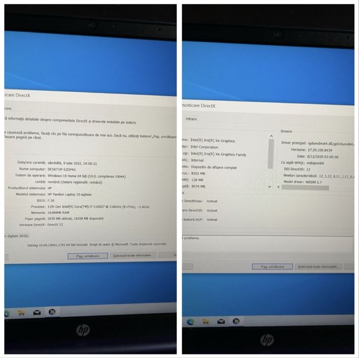 Laptop HP model 15-eg0057nl Intel®Core™i7-1165G7 16GB RAM 1TB SSD