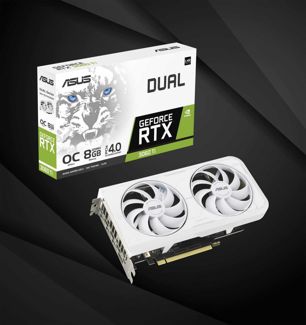 Видеокарта ASUS Dual GeForce RTX 3060 Ti White