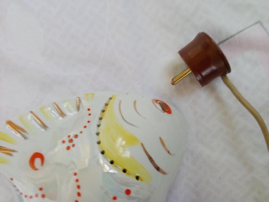 Ночник светильник  Рыбка СССР фарфор 1964 г.