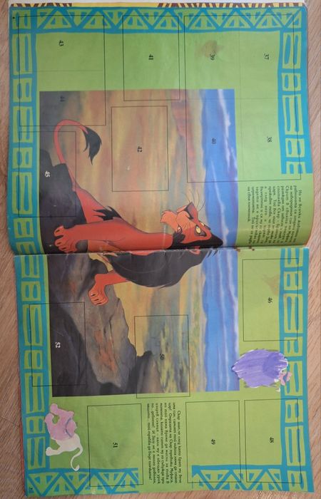 Ретро албум Цар Лъв празен в лошо състояние