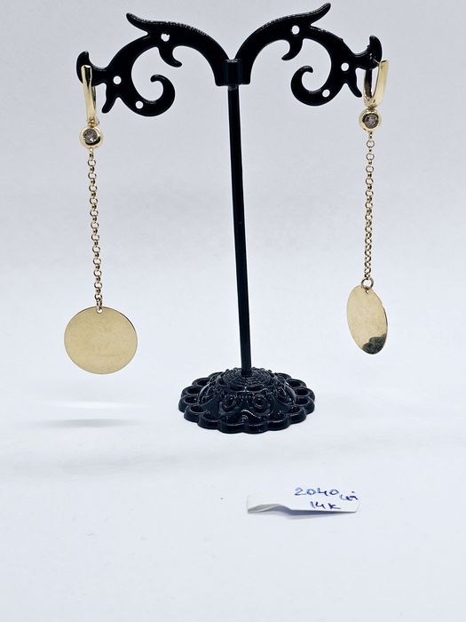 Vand cercei din aur 14 k 4.82 g cod 12