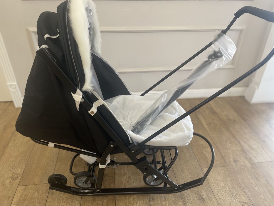 Санки-коляска Pikate “Arktik” черный арт. РА22-b