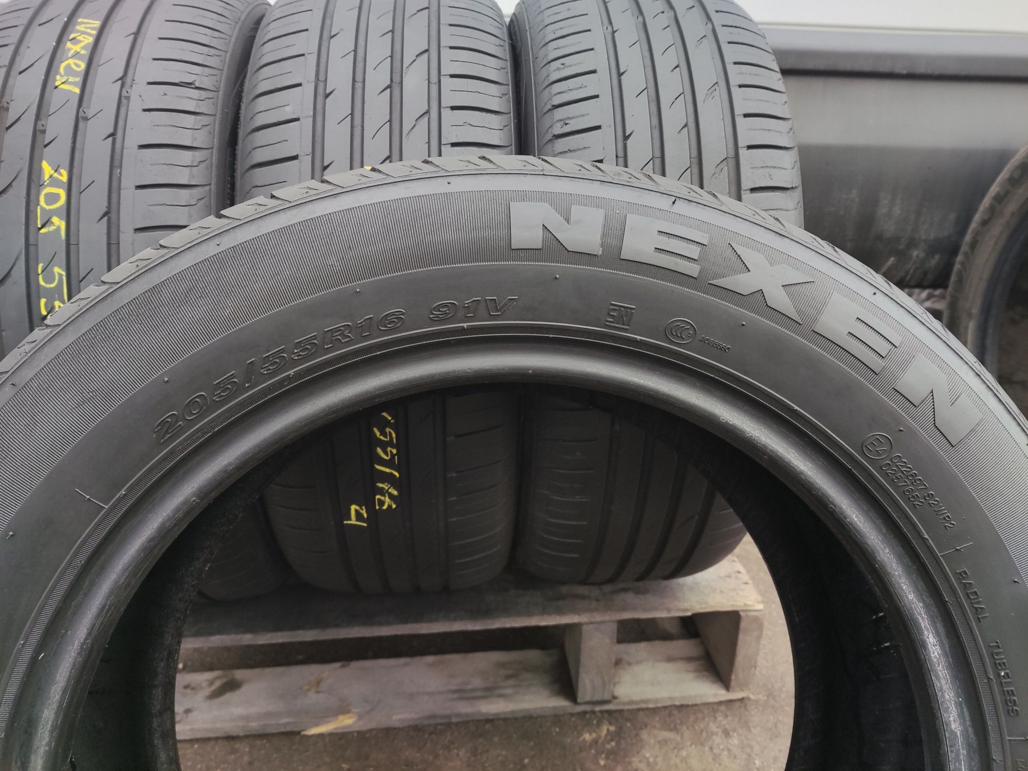 4бр. летни гуми 205/55/16 Nexen N'Blue HD 
dot21
6.7-6.9mm
Добро състо
