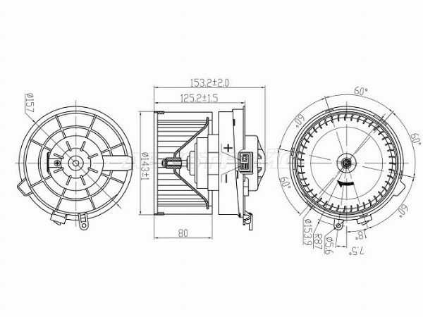 Мотор отопителя салона Nissan X-trail