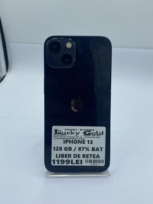 Iphone 13 128gb, Baterie 87% / FACTURA / GARANTIE #47571