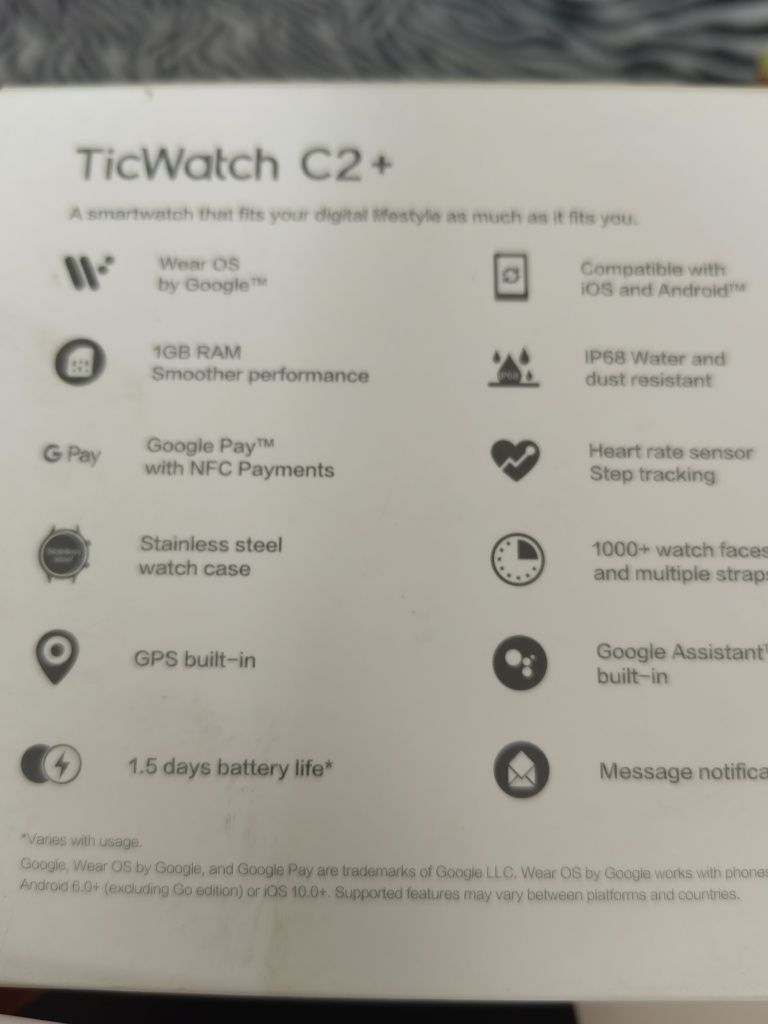 Ticwatch C2 silver