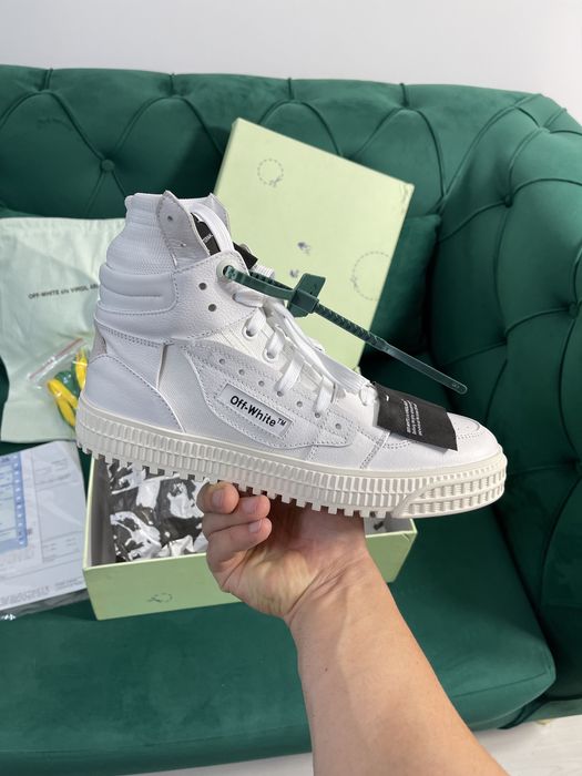 Adidasi Off White 3.0 Court piele naturala Premium