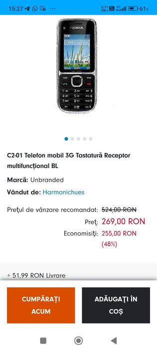Telefon Nokia C 2, ca nou