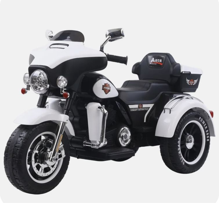 Трёхколёсный Детский Электрический Мотоцикл,Харлей для Детей!