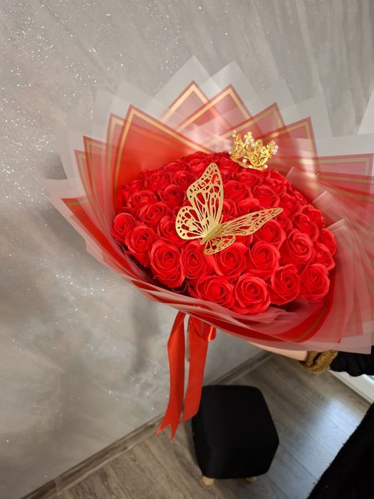 Buchete de trandafiri  parfumati din sapun