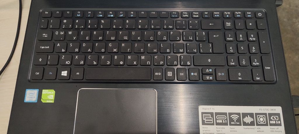 Лаптоп ACER Aspire F15 черен