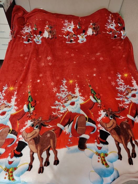 Продам плед новогодний