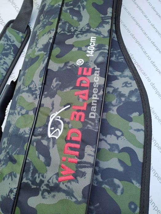 Geanta HUSA WB rigida pentru 3 lansete cu mulinete lungime 140cm