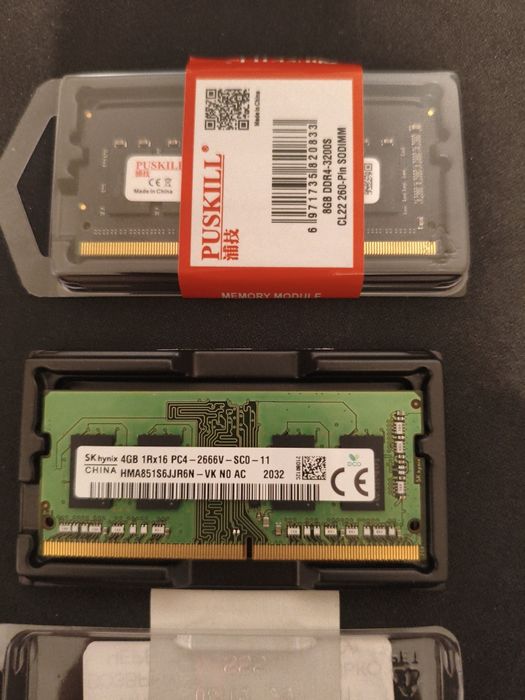 DDR4 SO-DIMM 8gb и 4gb