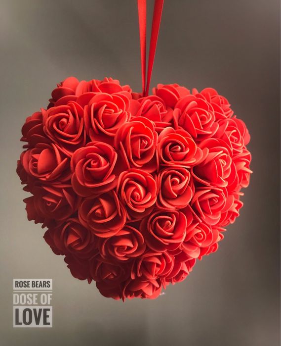 Сърца от вечни рози