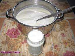 iaurt proaspat de casa natural din lapte capra