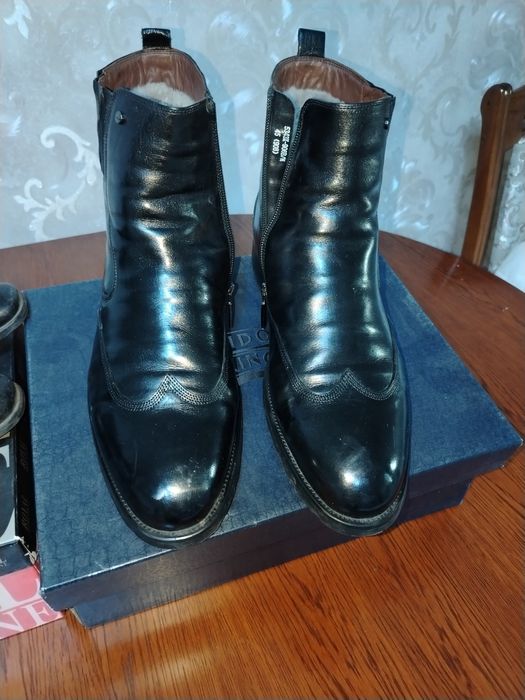 Мужские кожаные сапоги