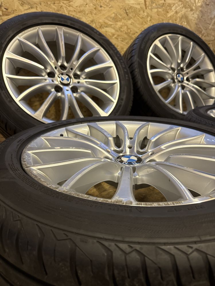 Se vand roti originale BMW seria 5 R18 cu anvelope vara si senzori