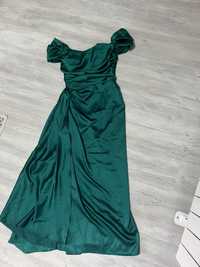 Официална зелена рокля