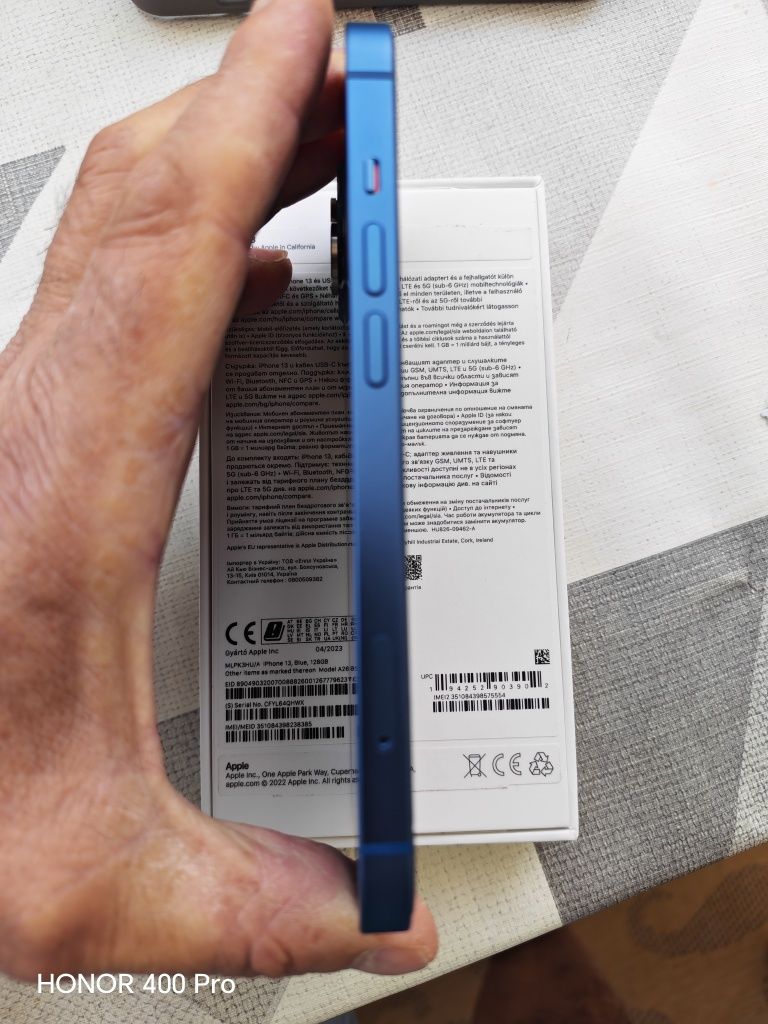 IPhone 13 Blue 128 гб. Перфектен без Забележки