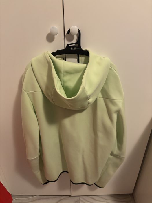 bluza hanorac nike tech fleece verde marime M
