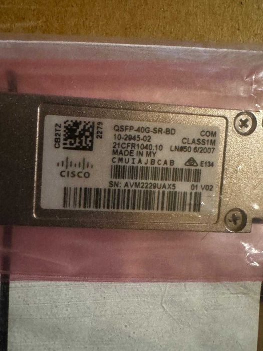 Cisco QSFP-40G-SR-BD komp. 40G Multimode BIDI 850nm 150m QSFP+