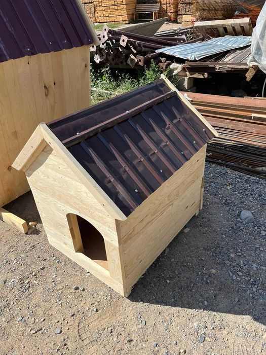 Будка для собак утеплённая. Домик для маленьких собак на зиму, тёплый.