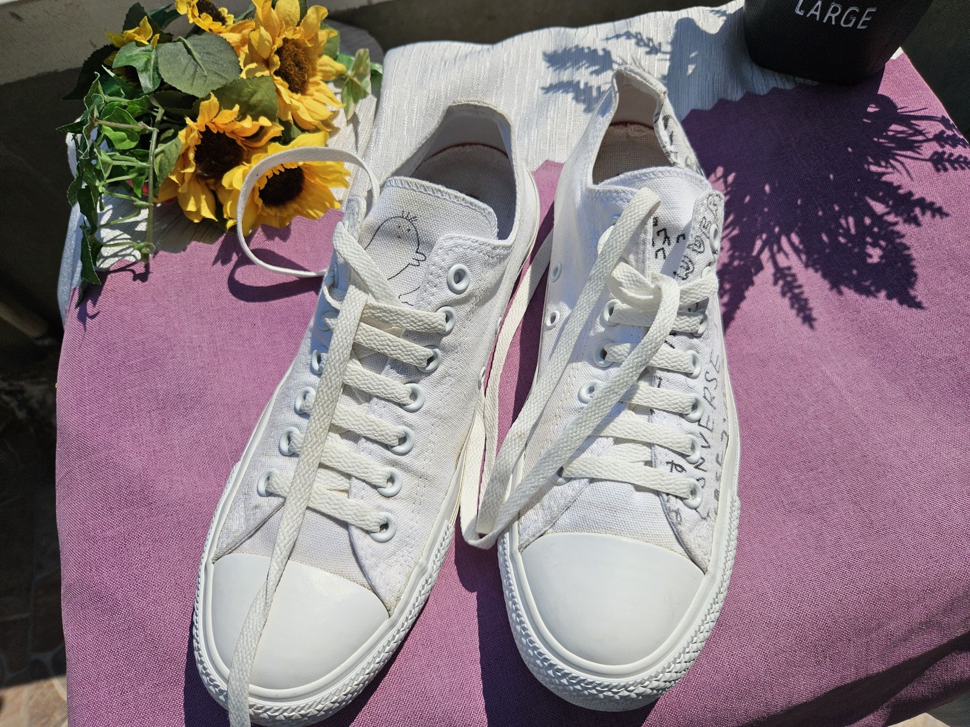 Converse бели кецове N42