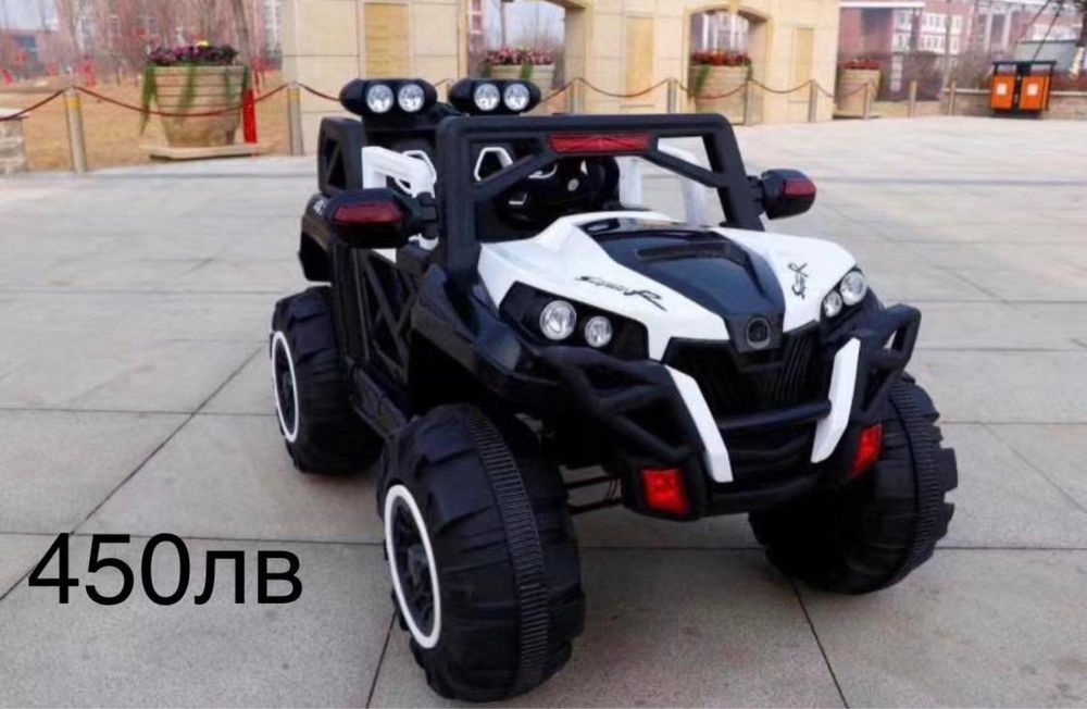 ТОП ЦЕНА!НОВО!Акумулаторна кола с 12V батерия, меки гуми