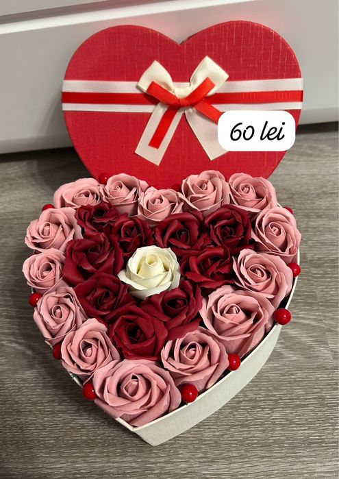 Aranjamente florale din trandafiri de sapun cadoul ideal preturi mici
