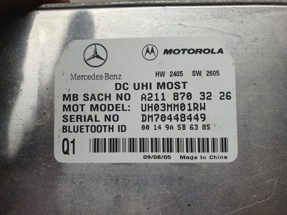 Modul bluetooth A2118703226 Mercedes-Benz E-Class W211/S211 [2002 - 2