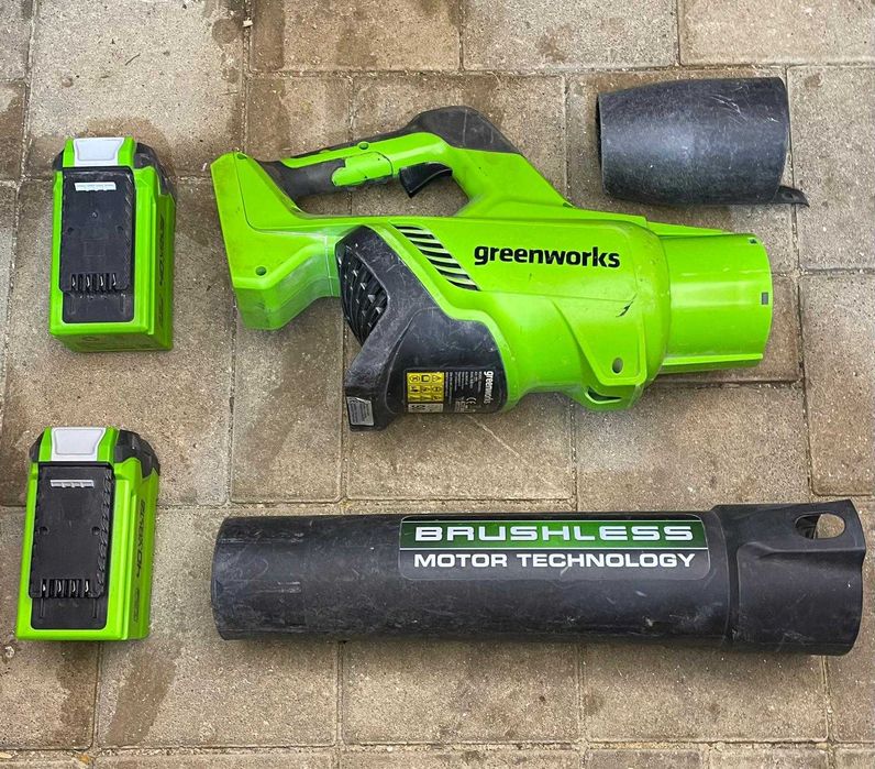 Greenworks GD40ABK2X – Suflante frunze cu motor brushless, pe baterie