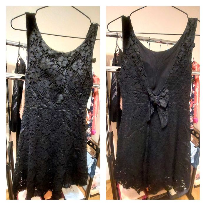 Вечерна рокля с панделка