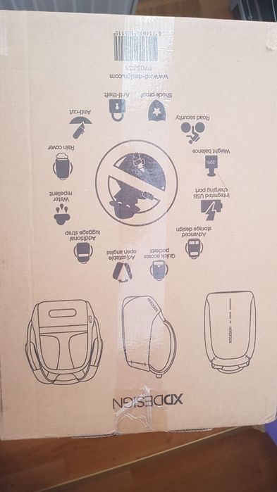 Rucsac Laptop Bobby Antifurt, XD Design, albastru navy,NOU